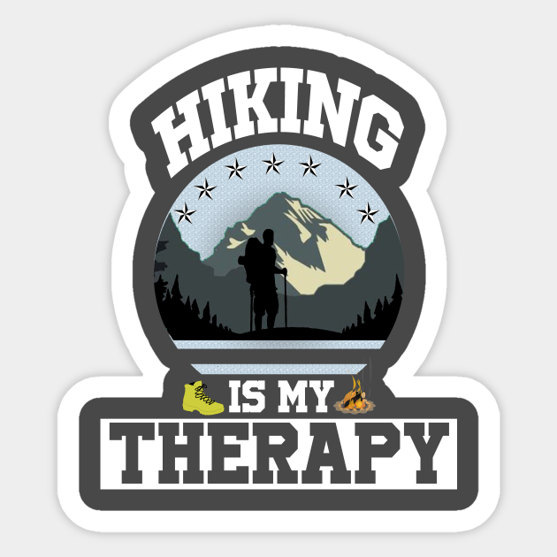 hiking - Hiking - Sticker | TeePublic